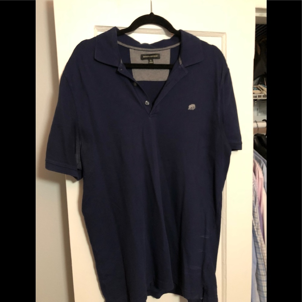 Banana republic polo shirt navy blue